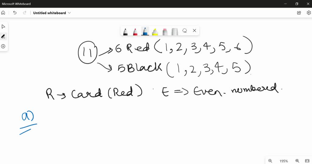 SOLVED Suppose that you have 11 cards. 6 are red and 5 are black. The