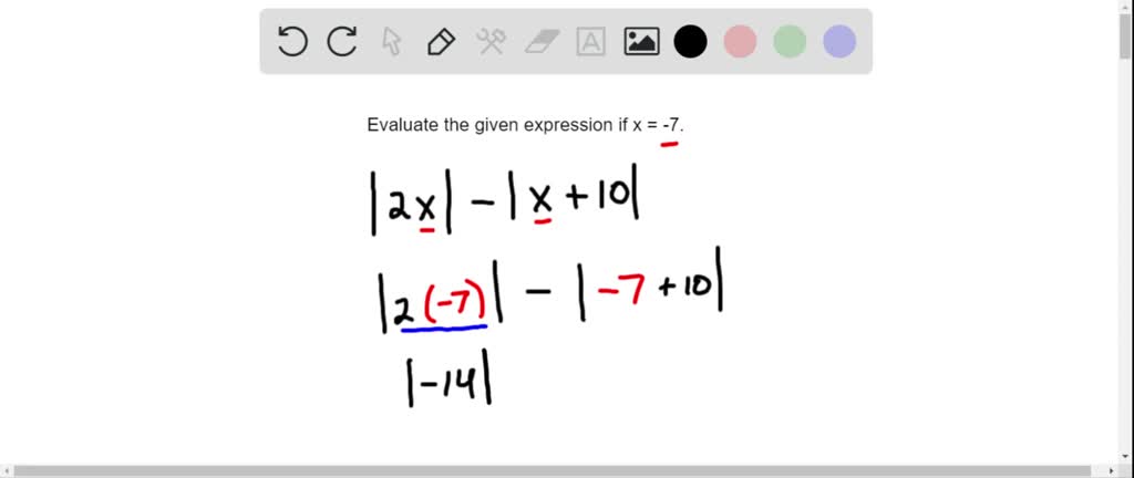 Absolute value - example 1 | Numerade