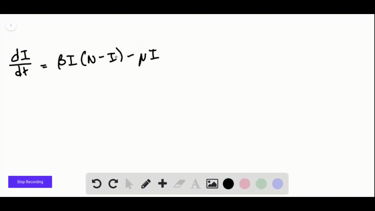 SOLVEDInfectious disease dynamics The spread of an infectious disease