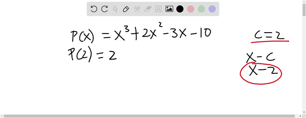 Use the factor theorem to show that xc is a fact…