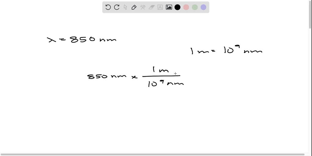 SOLVEDA wavelength of 850 nm is used for fiberoptic transmission