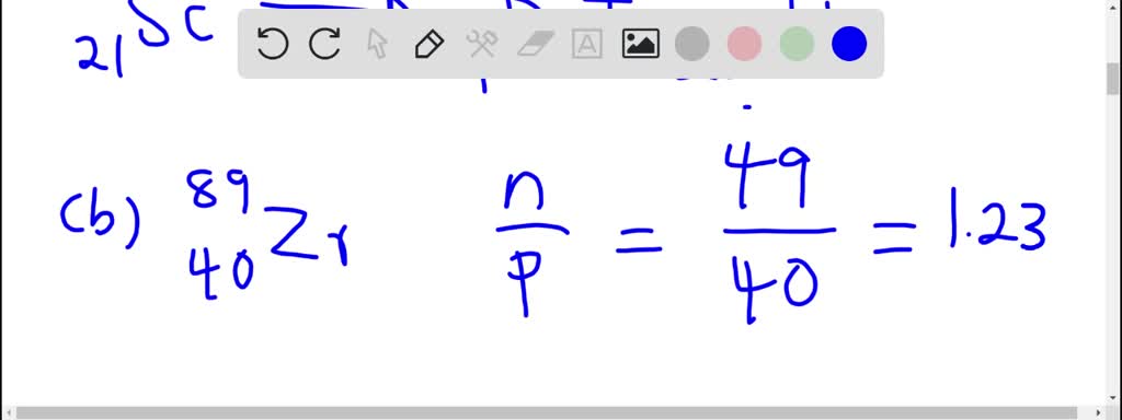 SOLVEDCalculate the neutrontoproton ratios for…