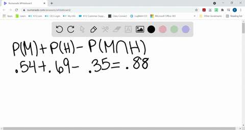 Solved:in A Class Of 147 Students, 95 Are Taking Math (M), 73 Are Taking Science (S), And 52 Are Taking Both Math And Science. One Student Is Picked At Random. Find Each