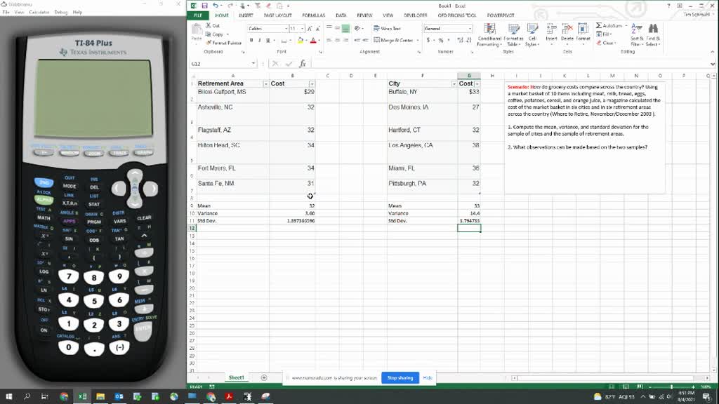 How do grocery costs compare across the country? Using a market basket