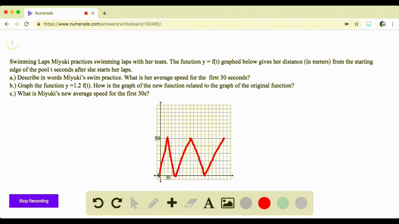 SOLVEDSwimming Laps Miyuki practices swimming laps with her team. The
