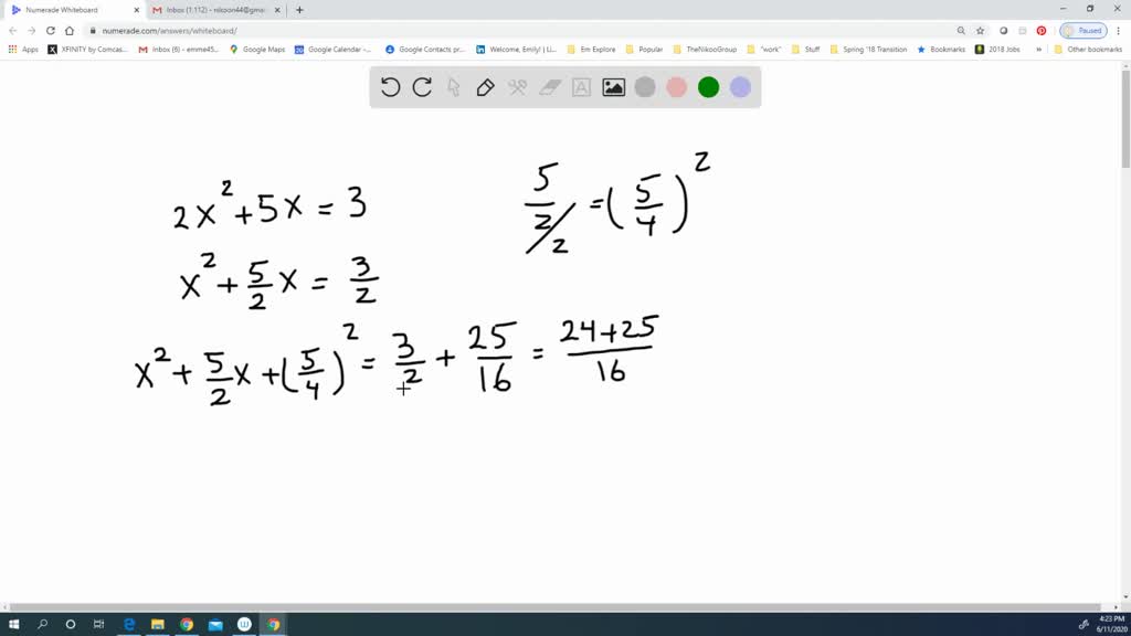 Solve each equation by completing the square. SEE…