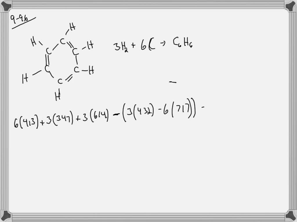 SOLVEDUsing one of the Lewis structures for benzene (C6 H6), estimate