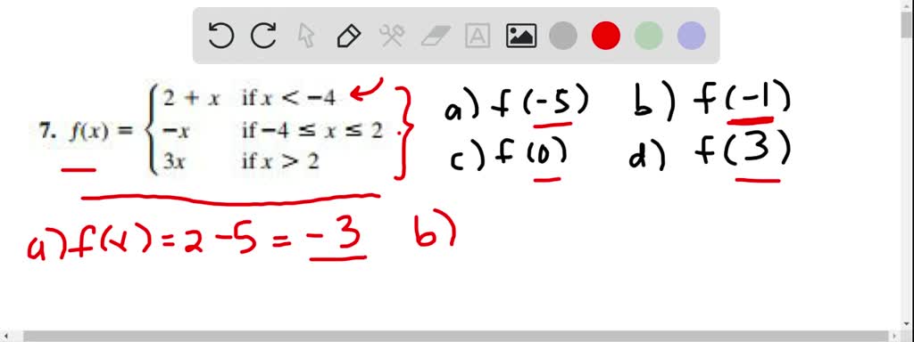 SOLVEDFor each piecewisedefined function, find