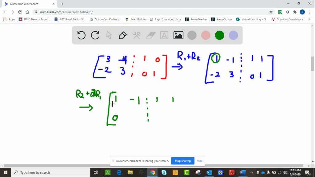 SOLVEDFind the inverse of each matrix, if possib…