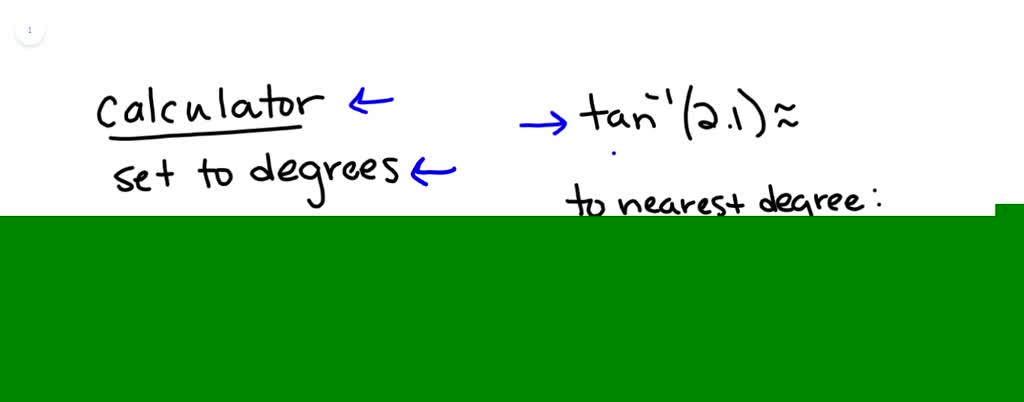 SOLVEDUse your calculator to find each angle mea…