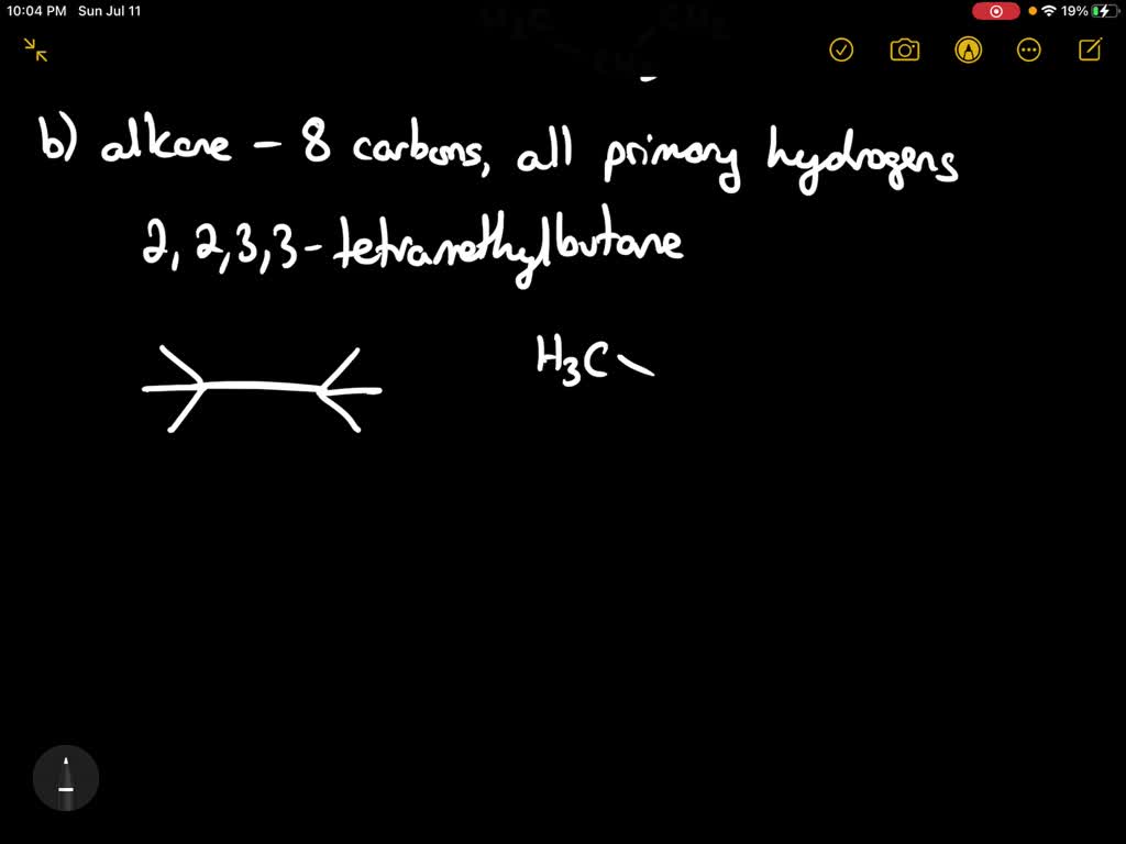 Solved:draw The Structural Formula Of An Alkane That Has A. Six Carbons, All Secondary B. Eight Carbons And Only Primary Hydrogens C. Seven Carbons With Two Isopropyl Groups