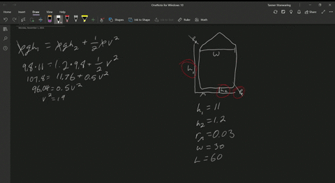 SOLVED:A very simplified schematic of the rain drainage system for a
