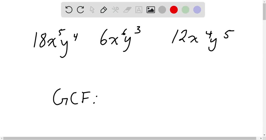 SOLVEDFind the greatest common factor of each li…