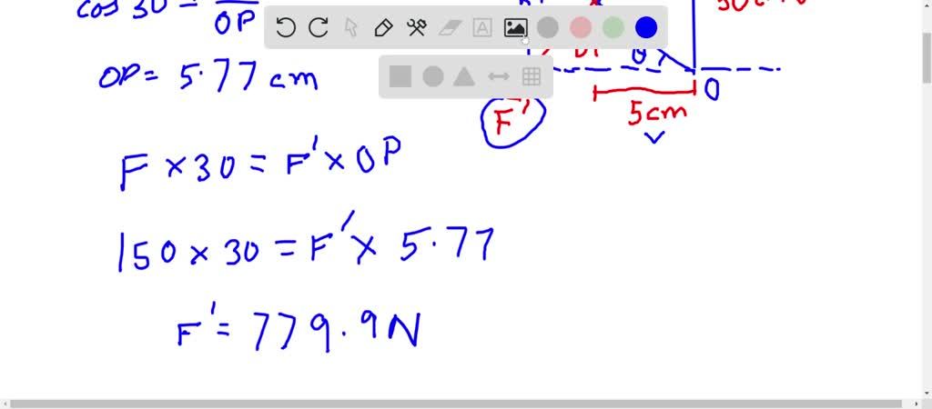 SOLVEDhorizontally as shown, find the force exerted by