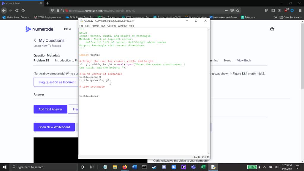 SOLVED(Turtle draw a rectangle) Write a program…