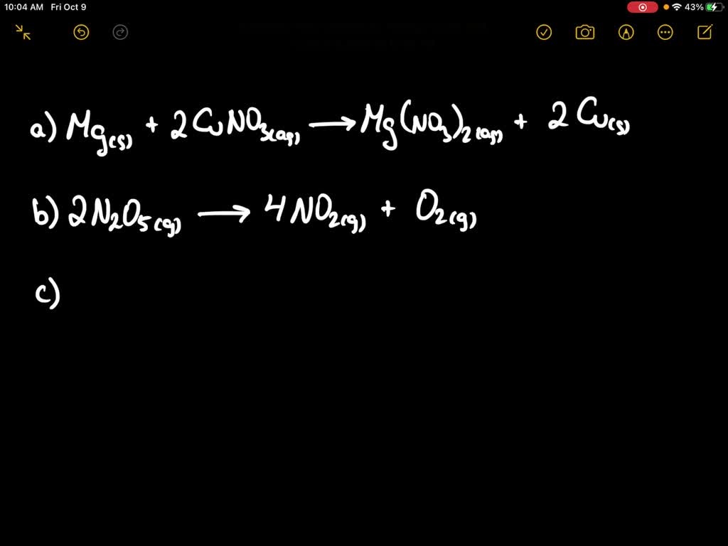 SOLVEDwrite the chemical equation for the reaction was description is given below (a) iron