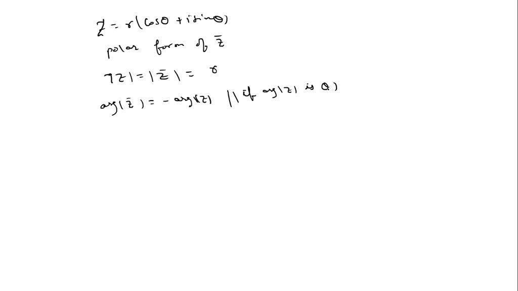 Consider the complex number in polar form z=r \co…