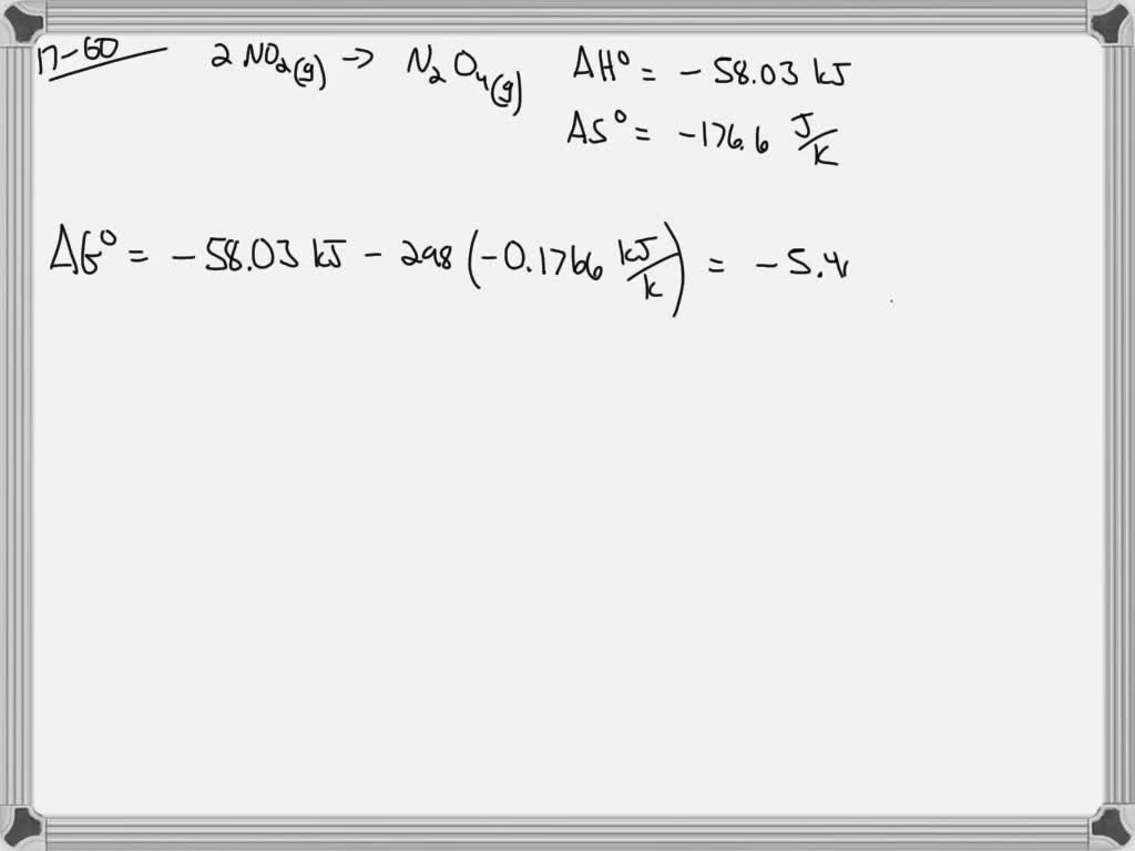 SOLVEDCalculate \Delta G^{0}(298 \mathrm{K}) for…