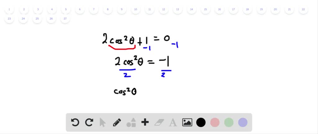 SOLVEDFind all degree solutions. 2 \cos ^{2} 2