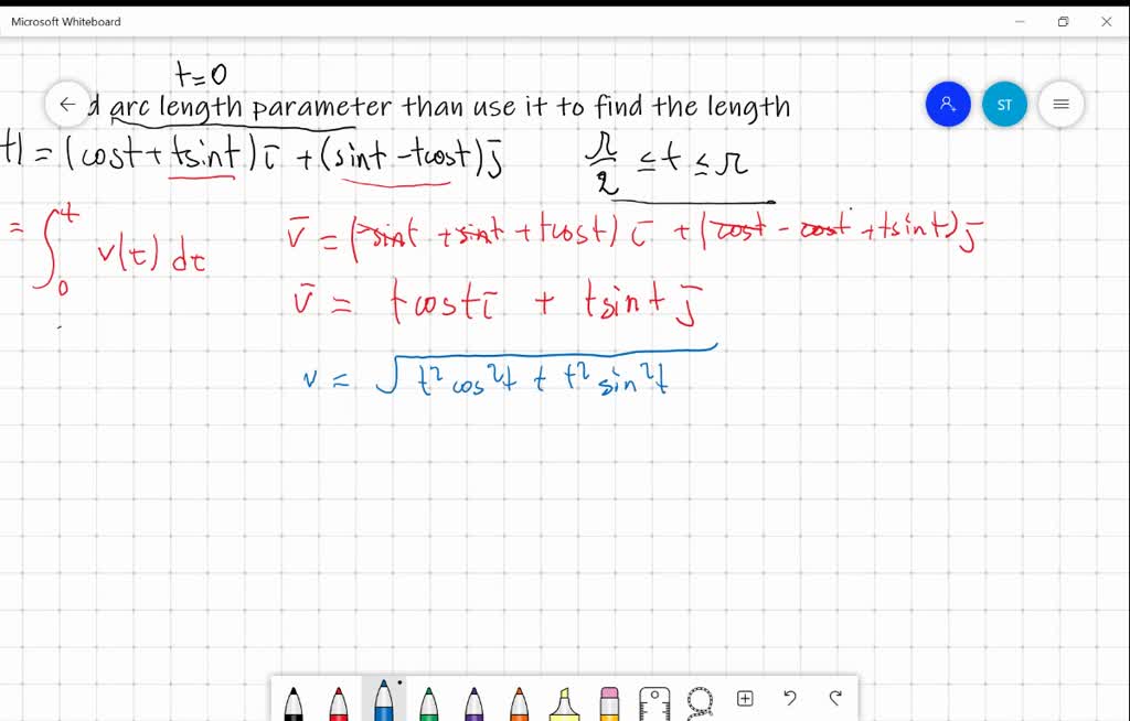 SOLVEDFind the arc length parameter along the cu…