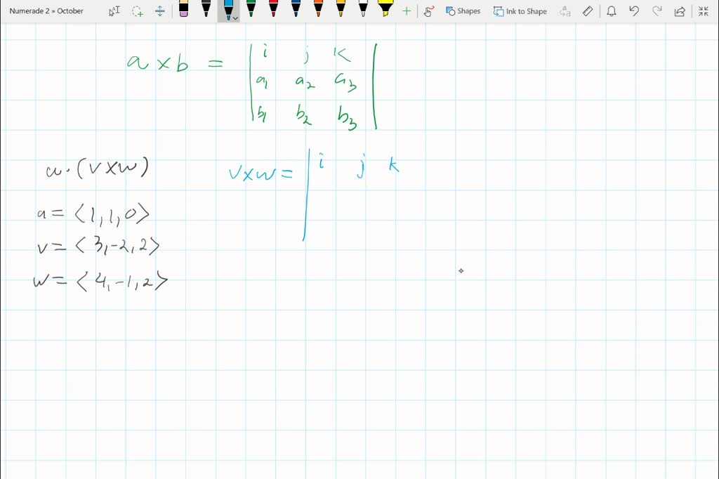 SOLVEDCalculate the scalar triple product u. (\m…