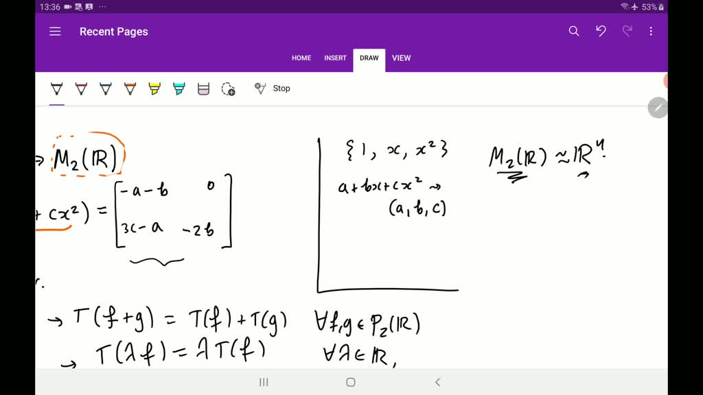 Determine whether the linear transformation T is