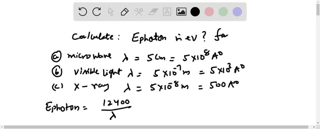 SOLVEDCalculate the energy in electron volts of