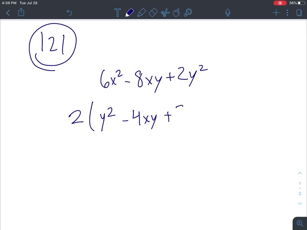 SOLVEDFactor completely 6 x^{2}8 x y+2 y^{2}.