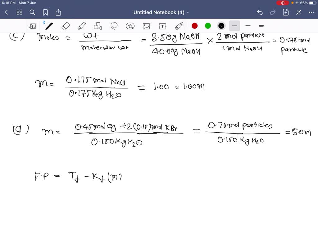 SOLVEDUsing data from Table 13.3, calculate the freezing and boiling