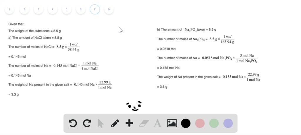 SOLVEDCalculate mass (in grams) of sodium in 8.5…