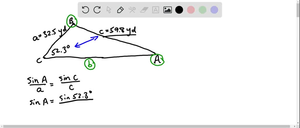 SOLVEDSolve each triangle A B C that exists. See…