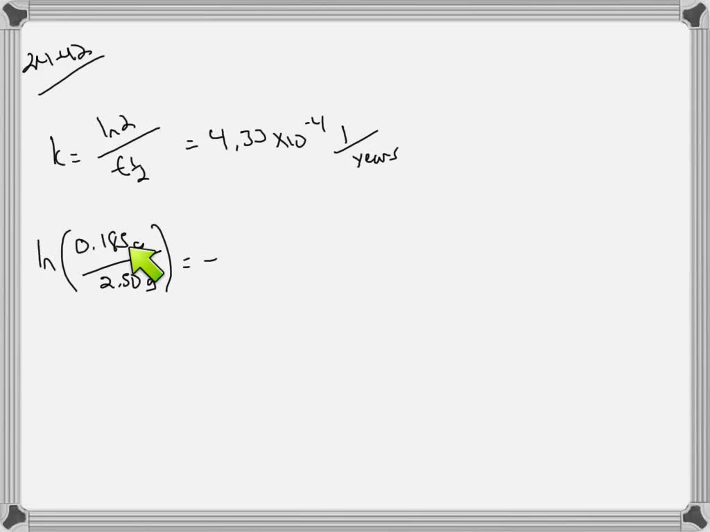 SOLVEDThe halflife of radium226 is 1.60 \times…