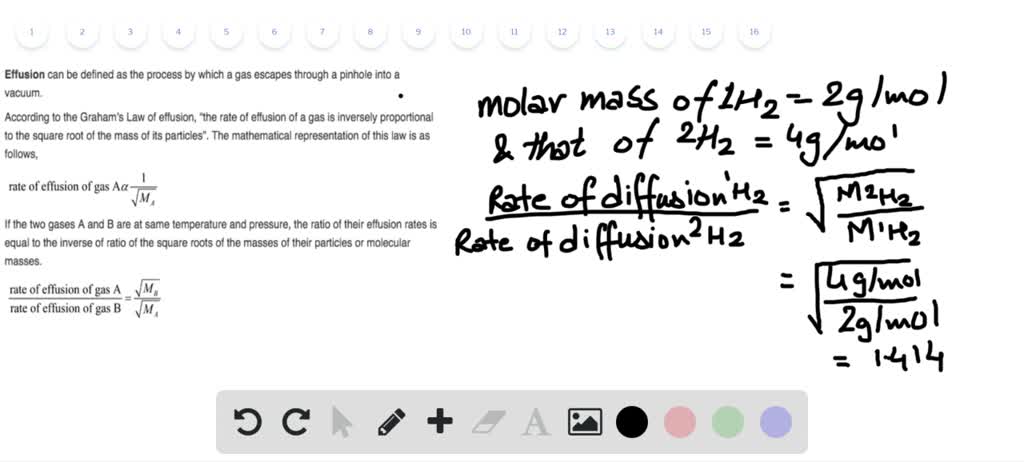 SOLVEDCalculate the relative rate of diffusion o…