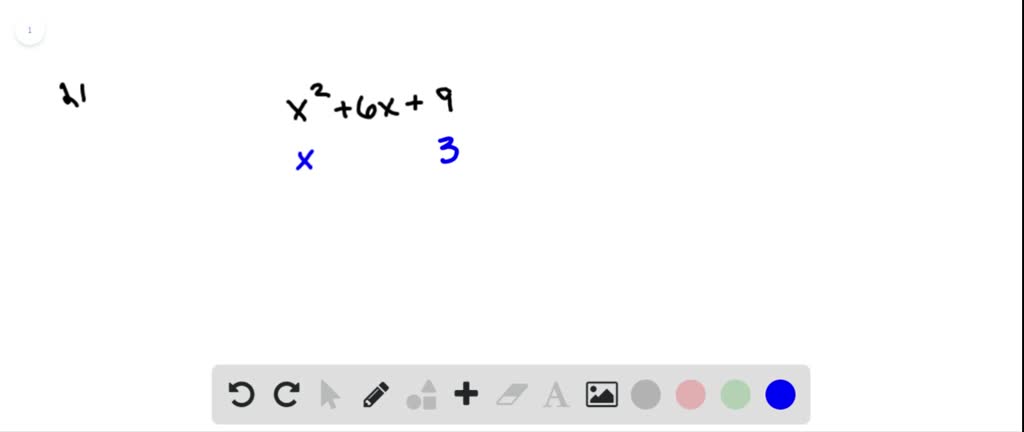 SOLVEDFactor. x^{2}+6 x+9