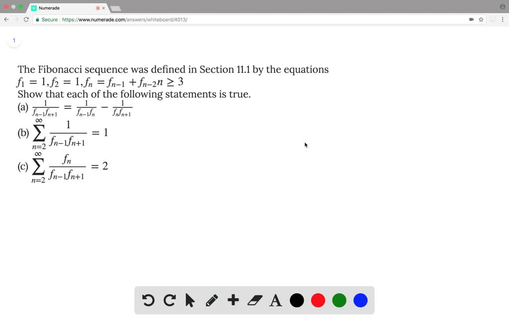 SOLVEDThe Fibonacci sequence was defined in Sect…