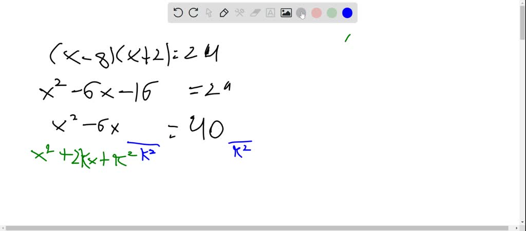 Solve each equation by completing the square. SEE…