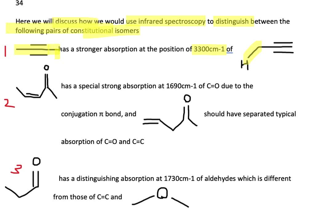SOLVEDHow would you use infrared spectroscopy to distinguish between