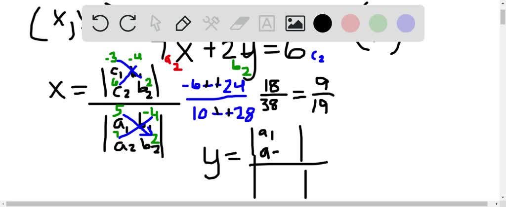 SOLVEDSolve using Cramer's rule. \begin{aligned}…