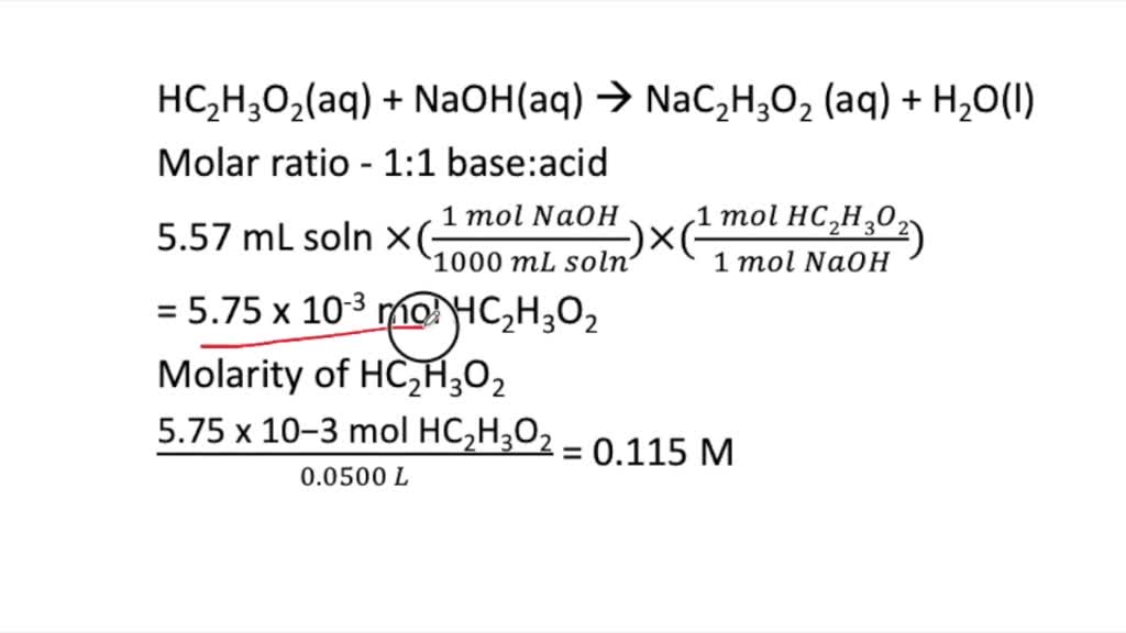 SOLVEDAcetic acid (HC2 H3 O2) is an important ingredient of vinegar. A