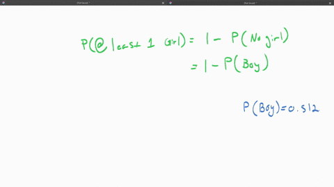 SOLVED:Find the probability. Assuming that boys and girls are equally