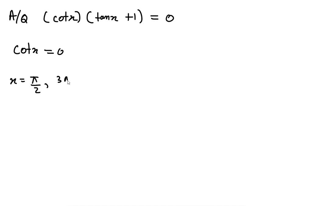 Solve each equation on the interval [0,2 \pi) \co…