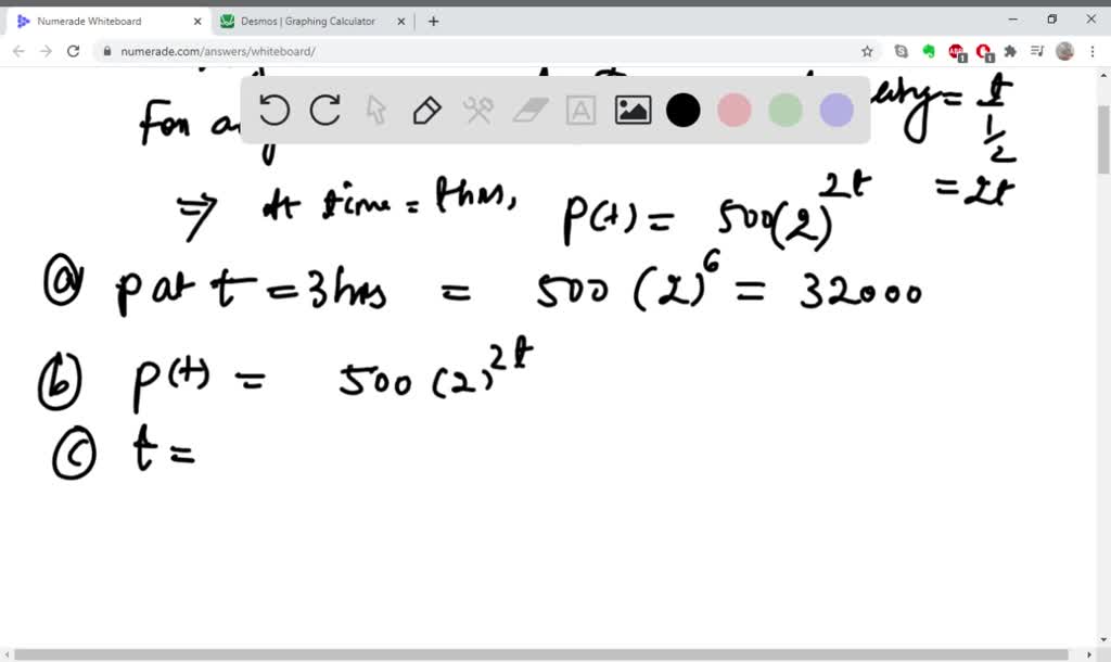 SOLVEDA bacterial culture starts with 500 bacter…