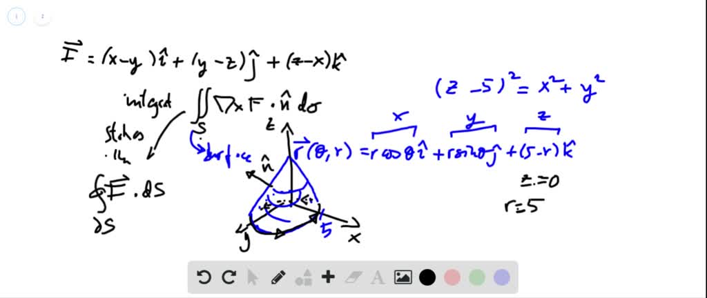 SOLVEDCalculate curl(F) and then apply Stokes' T…