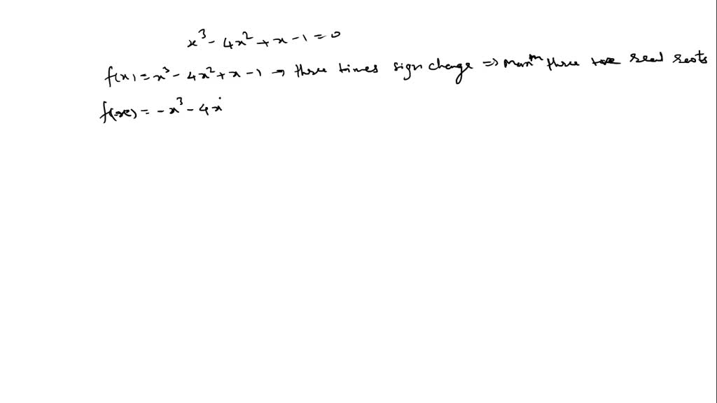 SOLVEDIn Exercises 2540, use Descartes'rule of