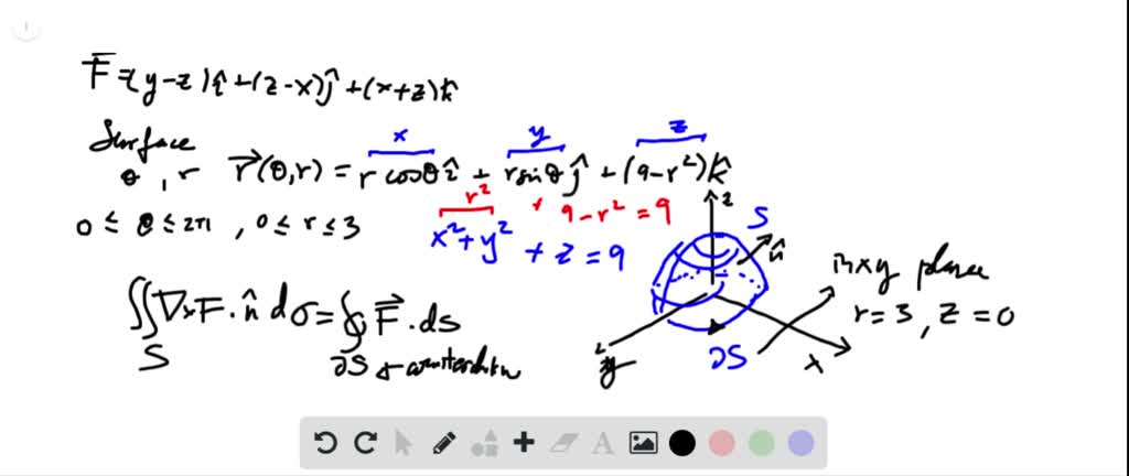 SOLVEDCalculate curl(F) and then apply Stokes' T…