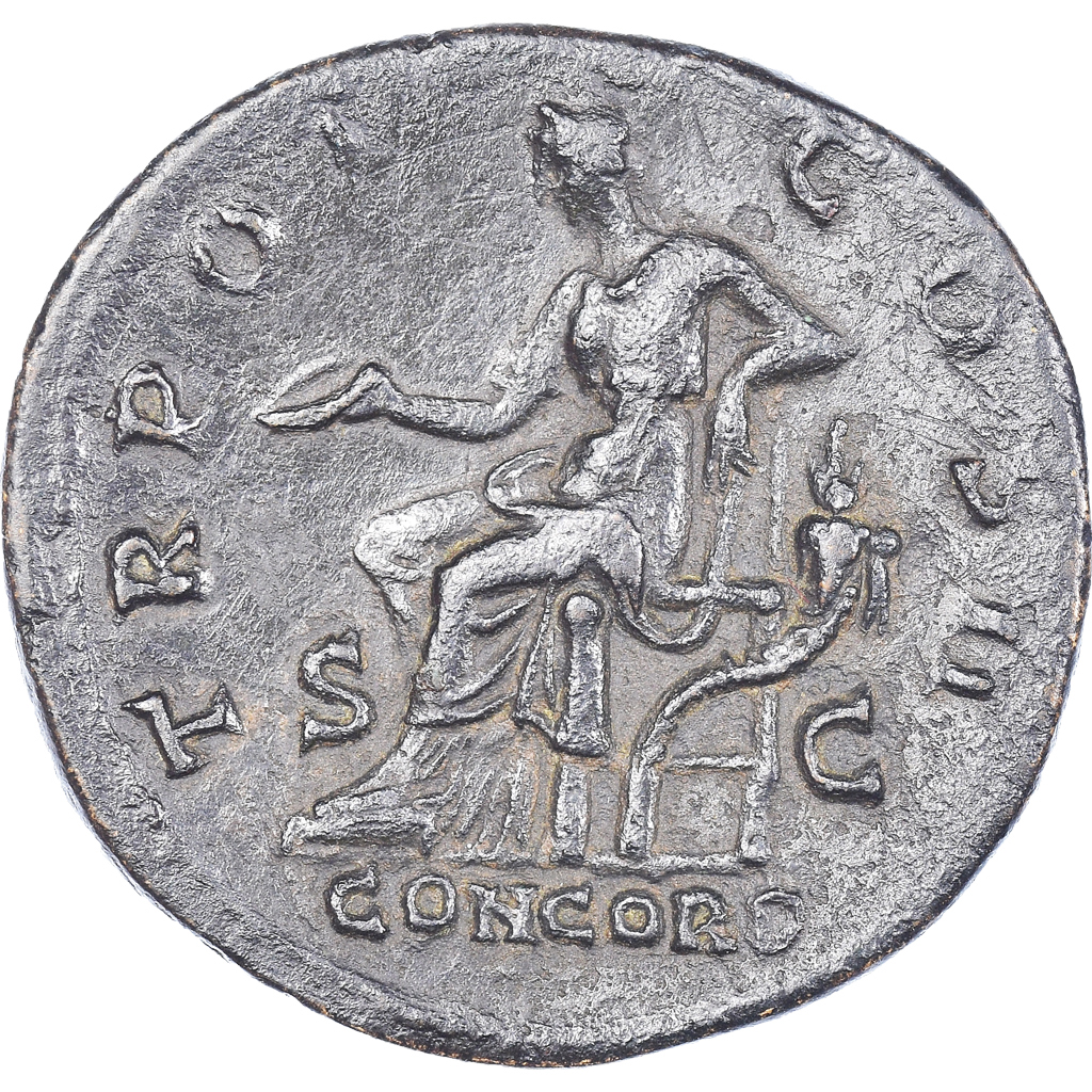 Coin, Aelius, Sestertius, 137, Rome, , Bronze, RIC1057 Roman