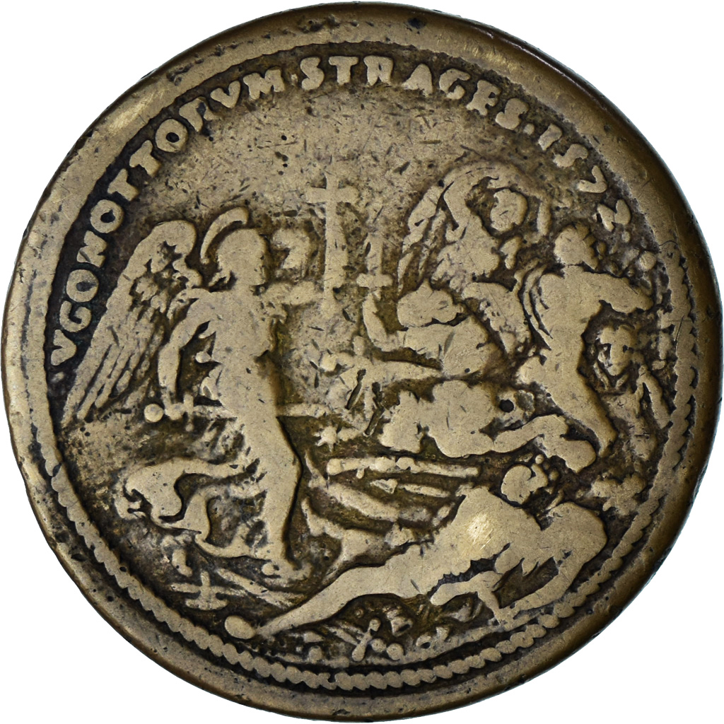 Vatican, Medal, Grégoire XIII Massacre de la SaintBarthélémy, 1572