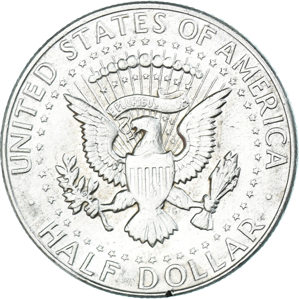 Coin, United States, John F. Kennedy, Half Dollar, 1968, Denver,