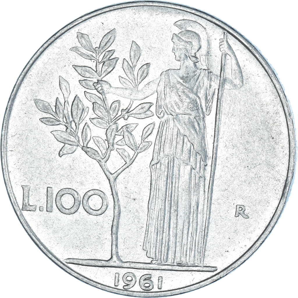 Coin, Italy, 100 Lire, 1961 European Coins