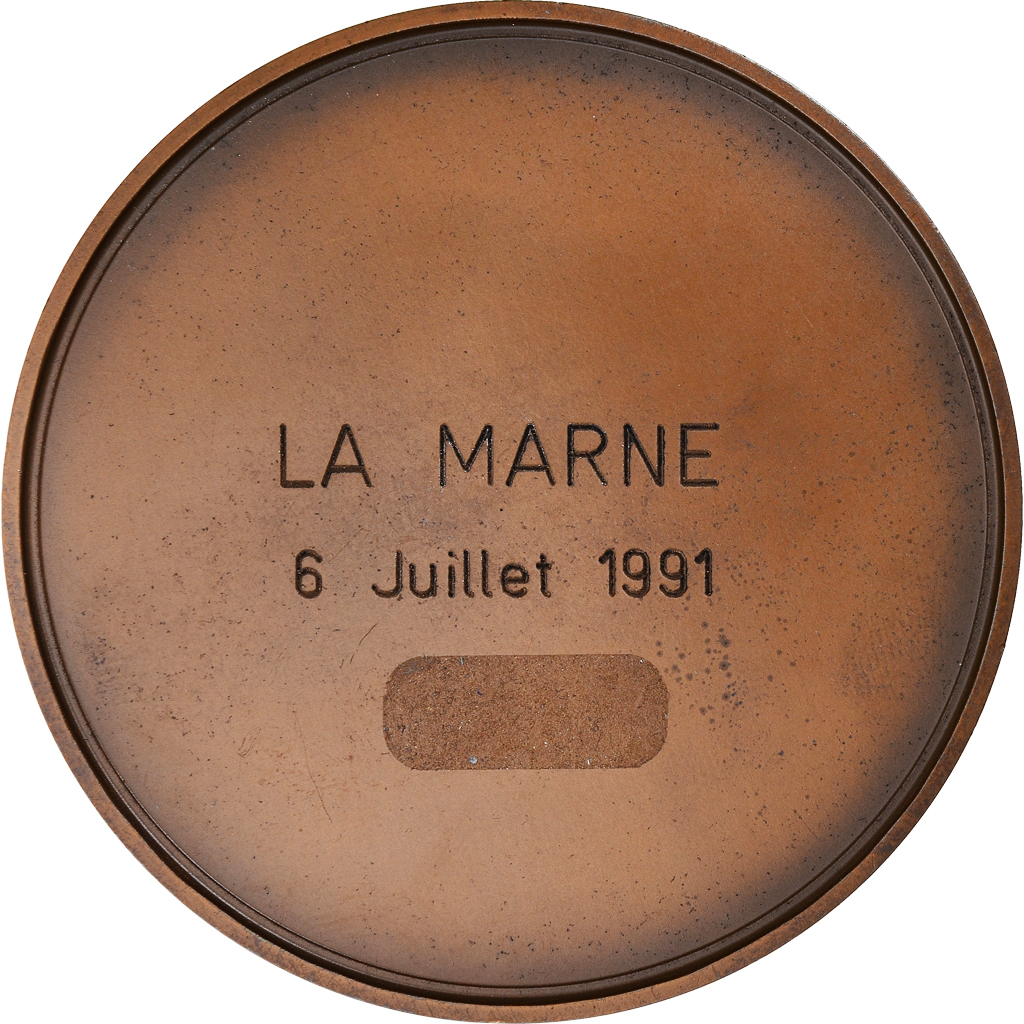 France, Medal, Région de la Marne, Geography, 1989, Landry,